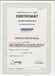 certifikát QNap
